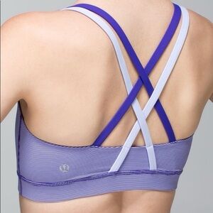 Lululemon Energy Bra Wee Stripe Bruised Berry / Cool Breeze